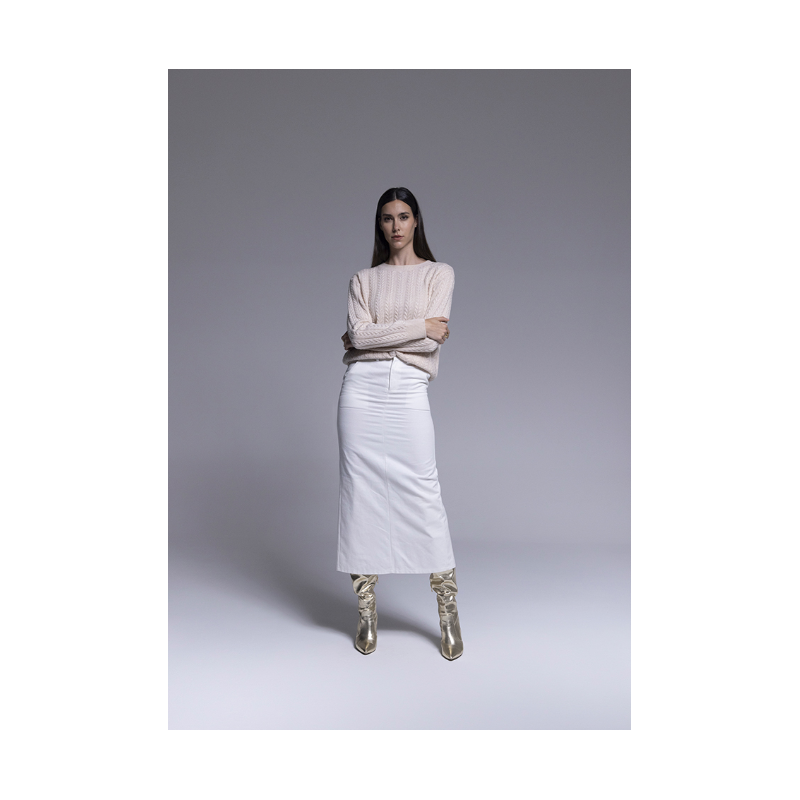 Maglioncino trecce lurex "AN-AIM"