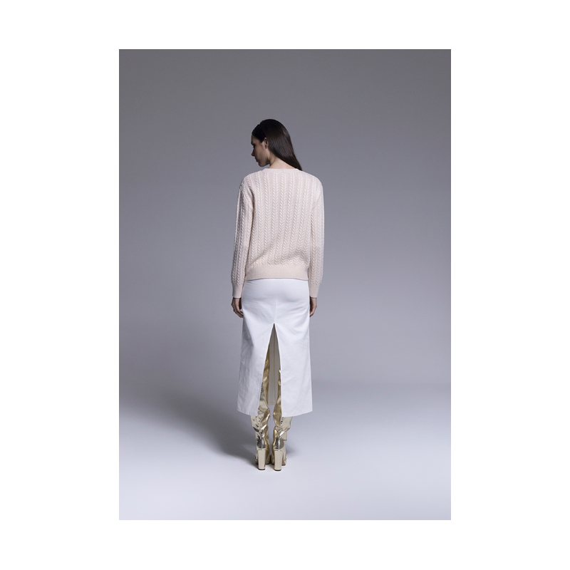 Maglioncino trecce lurex "AN-AIM"