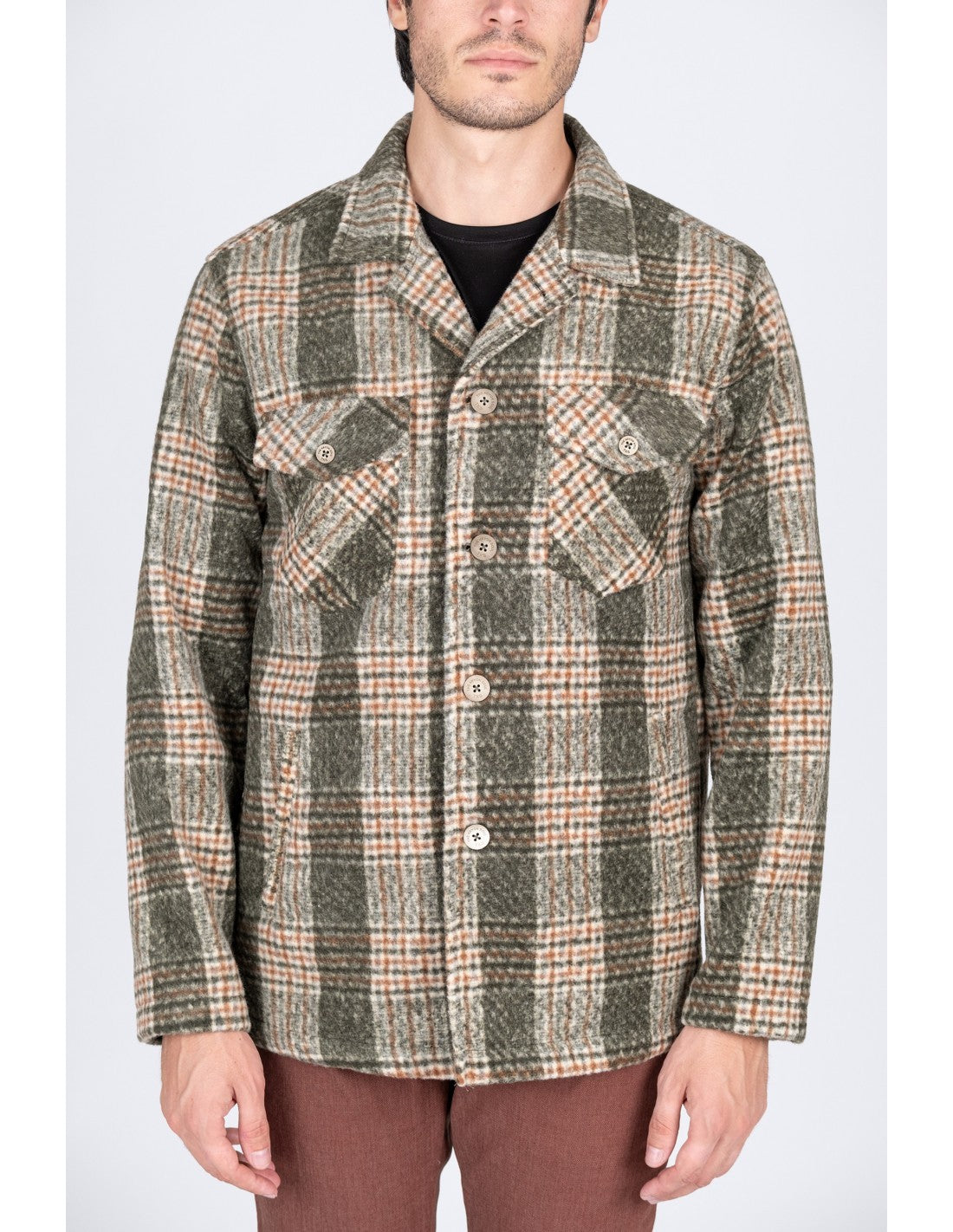 Overshirt a quadri