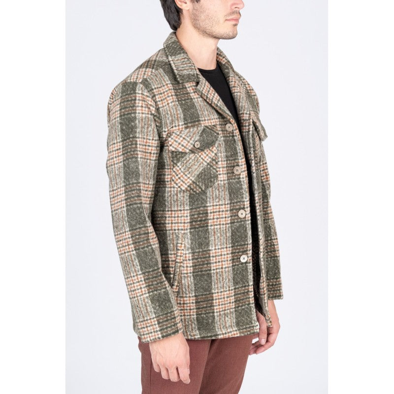 Overshirt a quadri