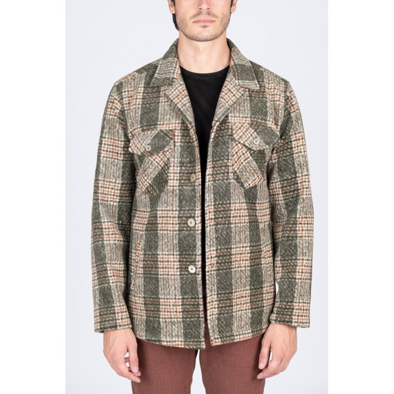 Overshirt a quadri