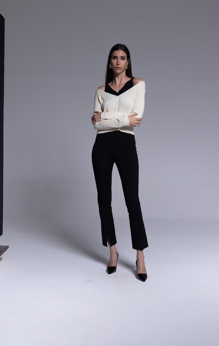 Panta-leggins con spacchetti al fondo "AN-AIM"
