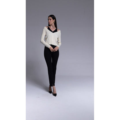 Panta-leggins con spacchetti al fondo "AN-AIM"