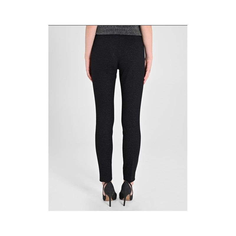 Pantalone chino glitterato nero "RINASCIMENTO"