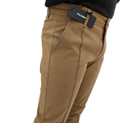 Pantalone con nervo Cammello "TELAMIRA"