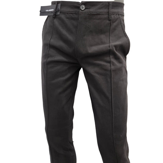 Pantalone con nervo Nero "TELAMIRA"