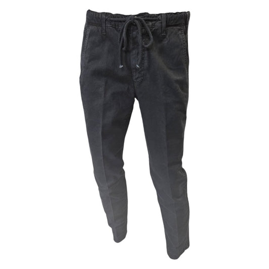 Pantaloni in denim bull con laccetto "NAIF"