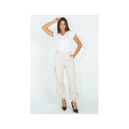 T-Shirt con applicazioni Teddy "PINK MOOD"