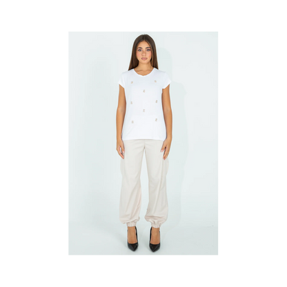 T-Shirt con applicazioni Teddy "PINK MOOD"