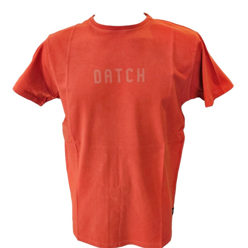 T-shirt "DATCH" con effetto manopesca lavaggio vintage