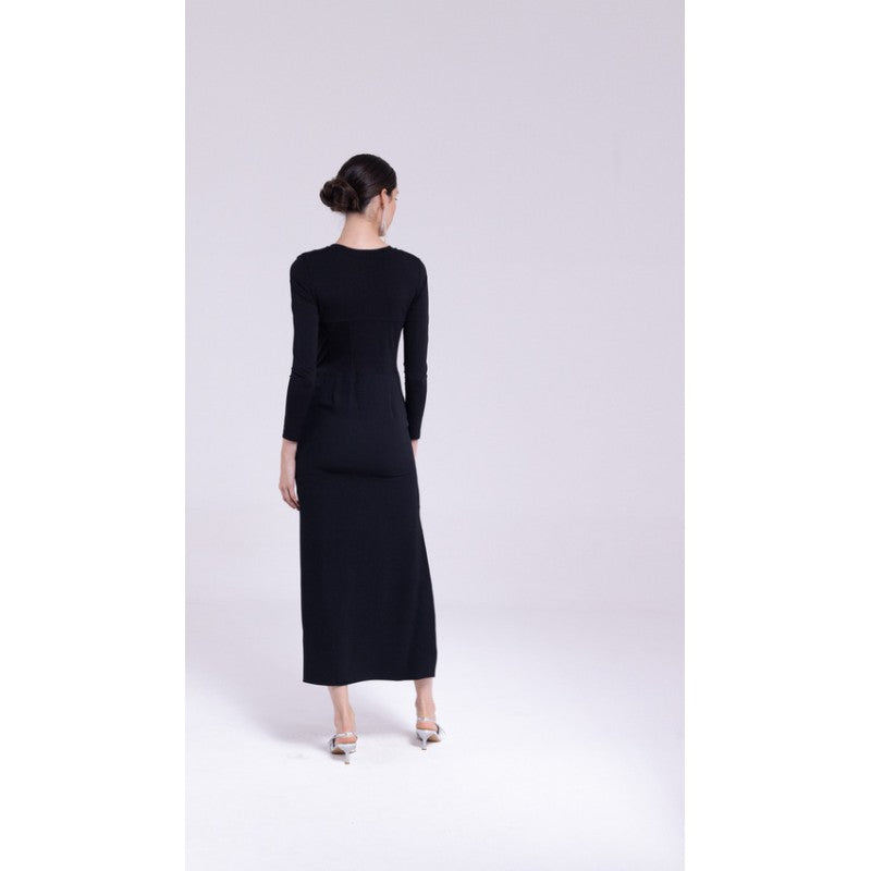 Vestito lungo spacco laterale "AN-AIM"