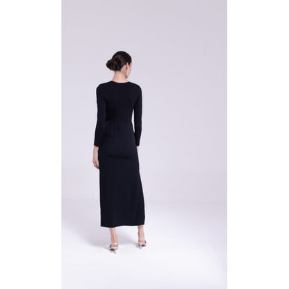 Vestito lungo spacco laterale "AN-AIM"